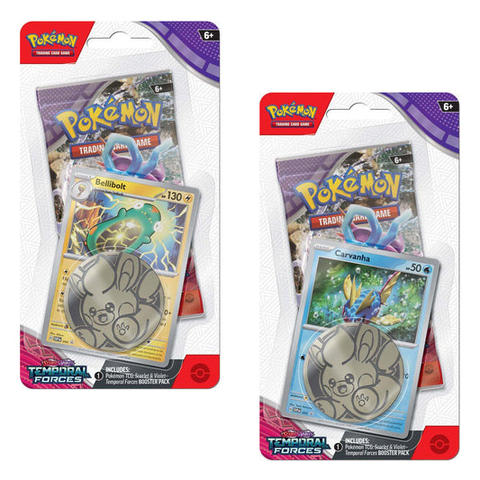 Scarlet & Violet Temporal Forces Checklane Blisters (Pair) POKEMON TCG