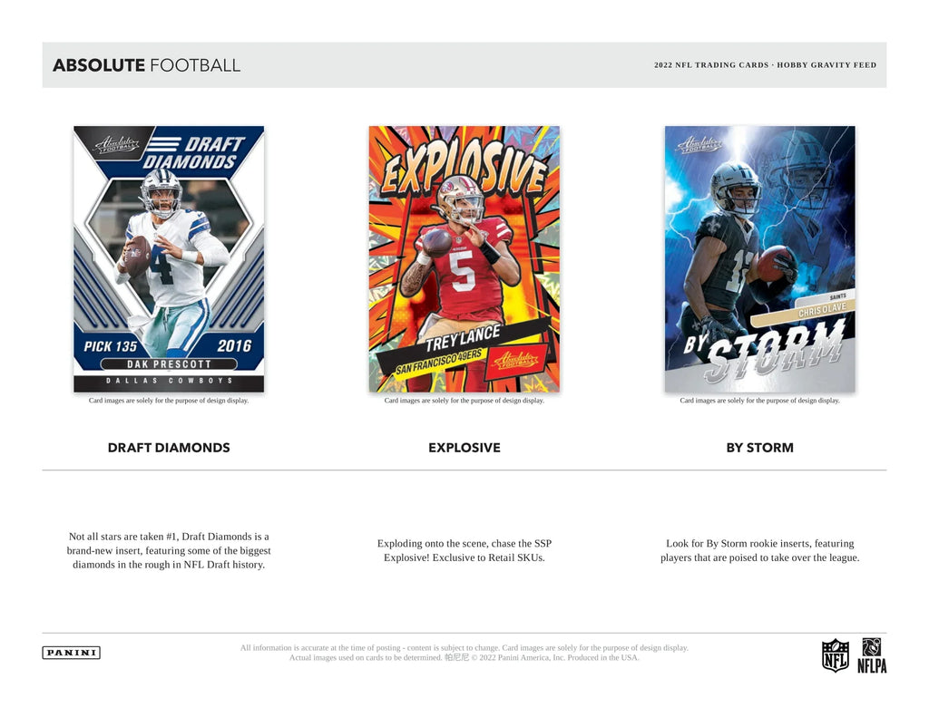 2023 Panini Absolute Football Gravity Feed Pack