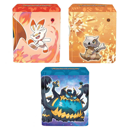 Stacking Tins Fighting/Fire/Darkness (Set of 3) POKEMON TCG