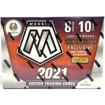 2021 Panini Mosaic UEFA Soccer Mega Box (pink fluorescent autograph exclusive)