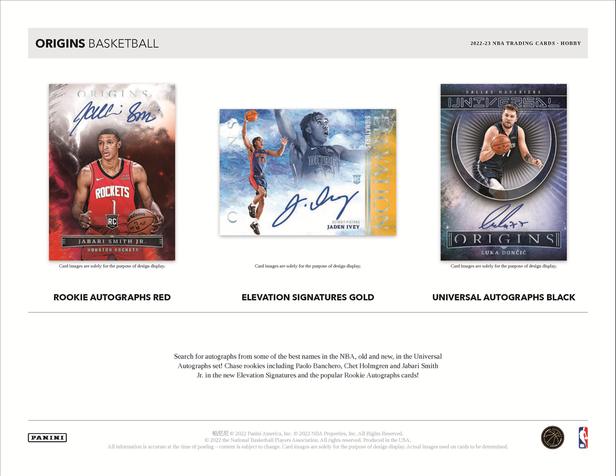2022-23 Panini Origins Basketball Hobby Box