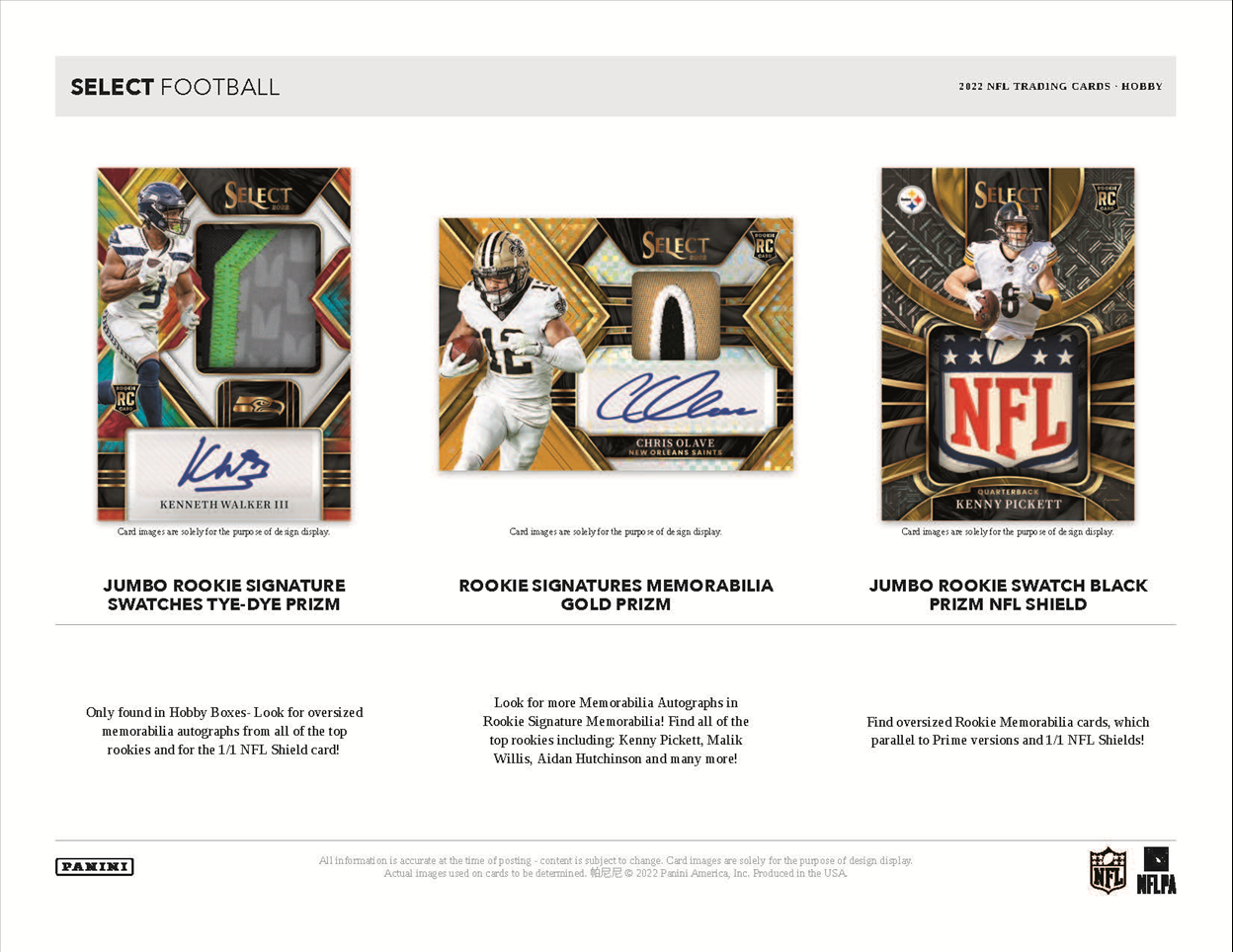 2022 Panini Select Football Hobby Box