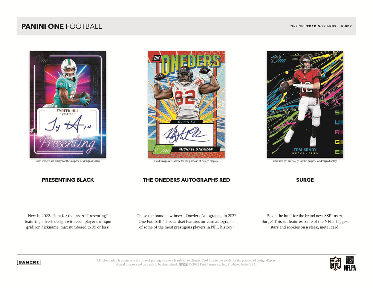 2022 Panini One Football Hobby Box