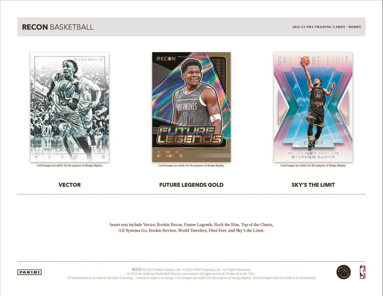 2022-23 Panini Recon Basketball Hobby Box