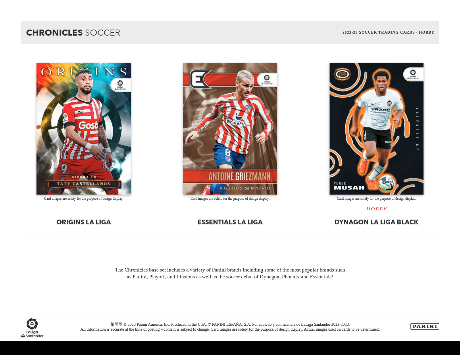 2022-23 Panini Chronicles Soccer Hobby Box