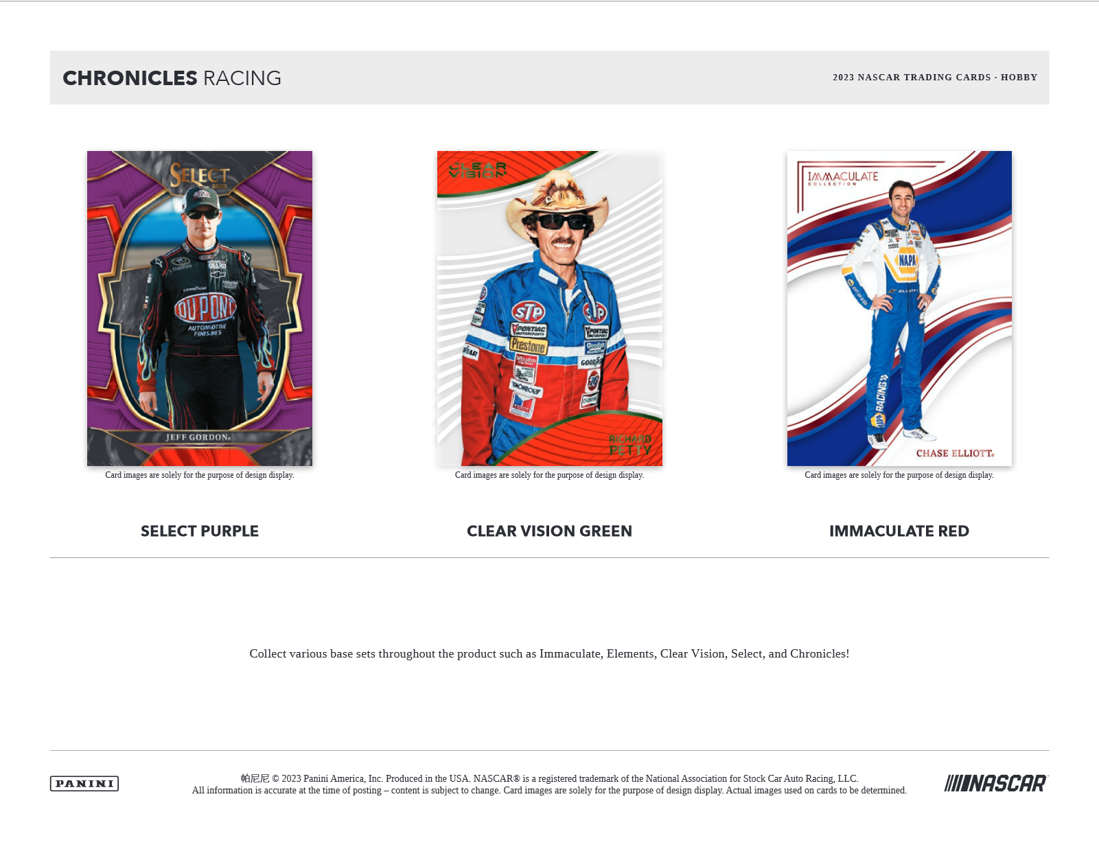 2023 Panini Chronicles Racing Hobby 16 Box Case