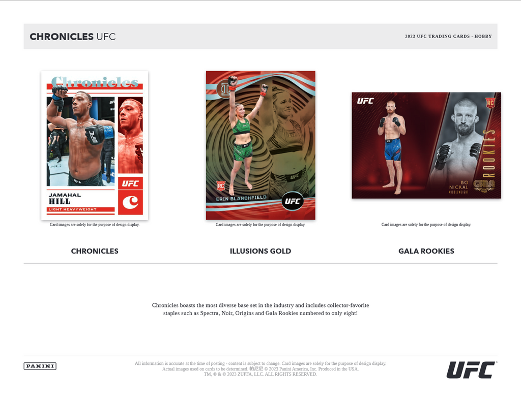 2023 Panini Chronicles UFC Hobby 12 Box Case