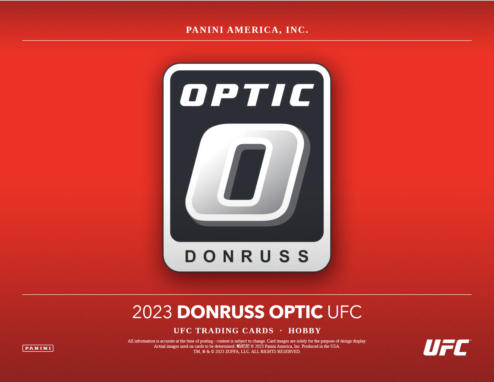 2023 Panini Donruss Optic UFC Hobby Box