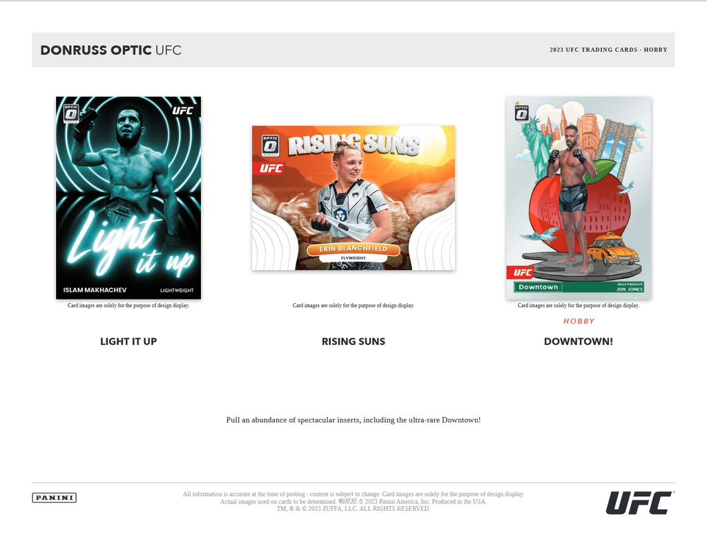 2023 Panini Donruss Optic UFC Hobby 12 Box Case