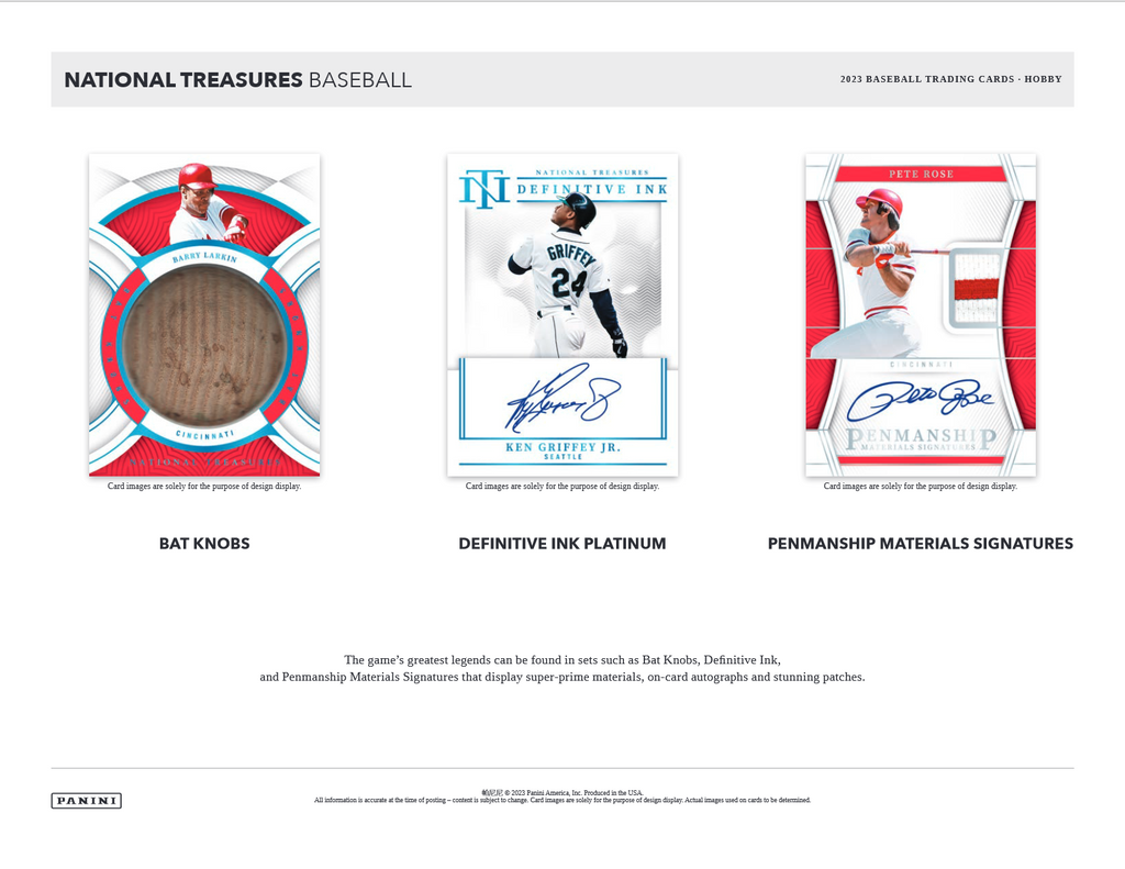 2023 Panini National Treasures Baseball Hobby 4 Box Case