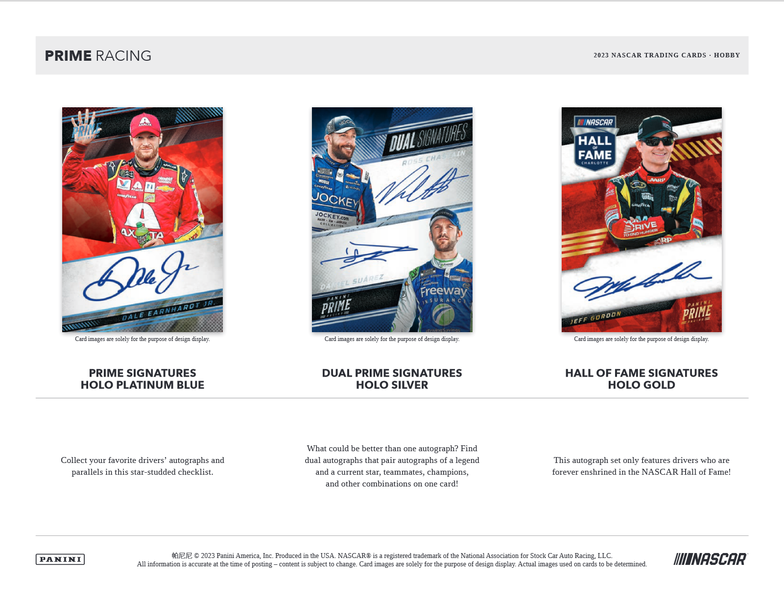 2023 Panini Prime Racing Hobby 8 Box Case