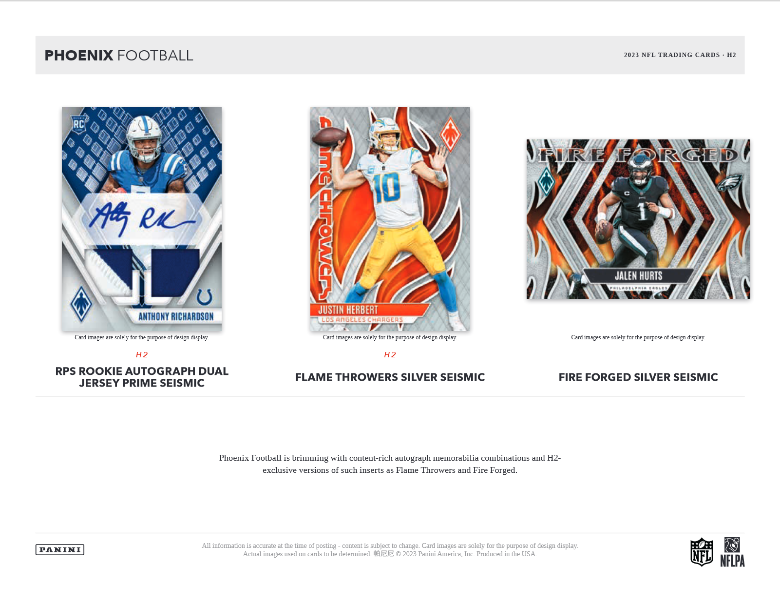 2023 Panini Phoenix Football H2 Box