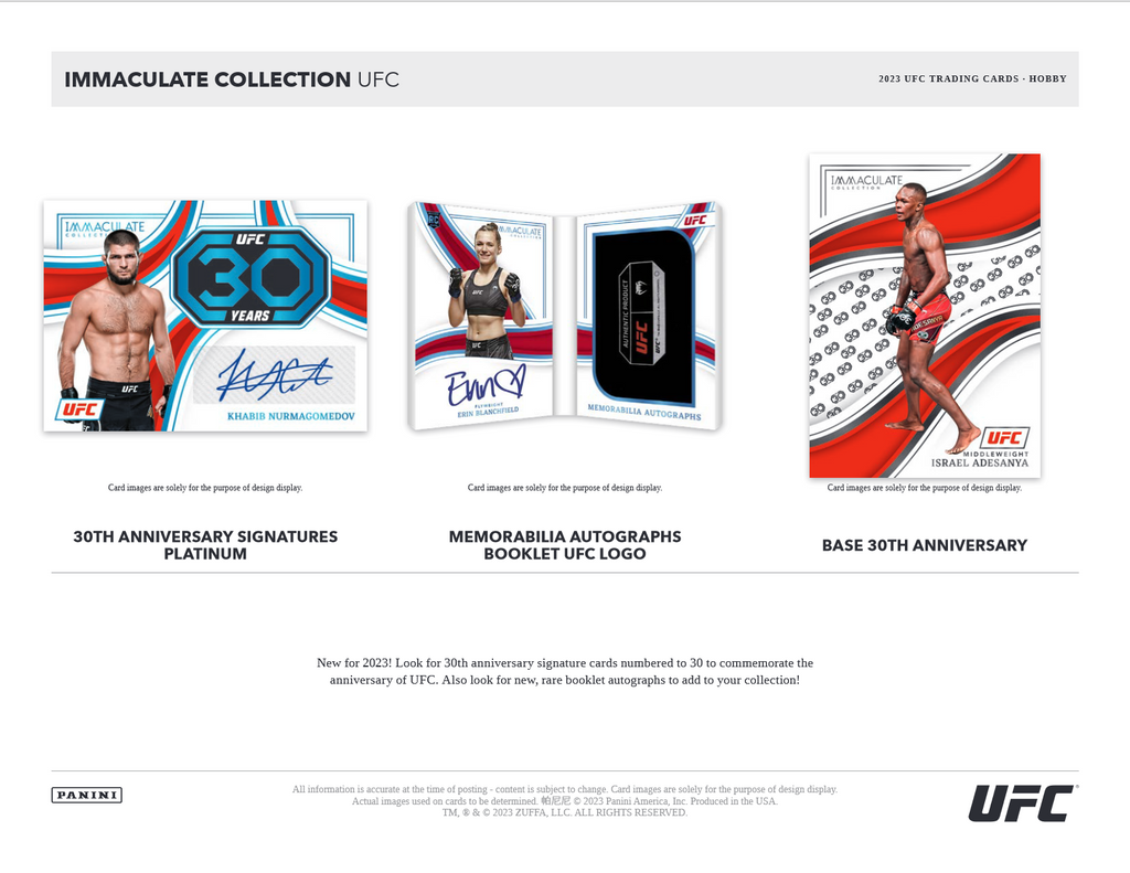 2023 Panini Immaculate UFC Hobby Box