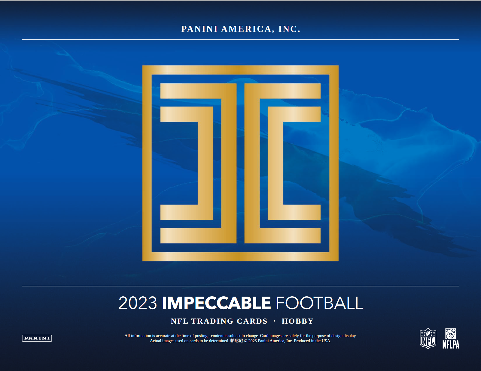 2023 Panini Impeccable Football Hobby 3 Box Case