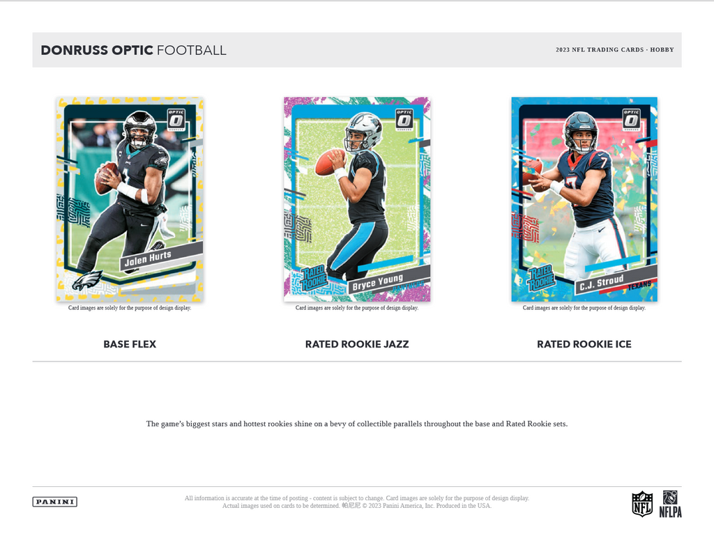 2023 Panini Donruss Optic Football Hobby 12 Box Case