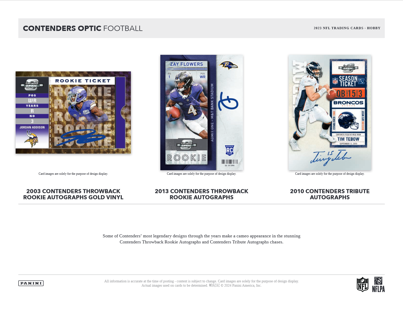 2023 Panini Contenders Optic Football Hobby Box