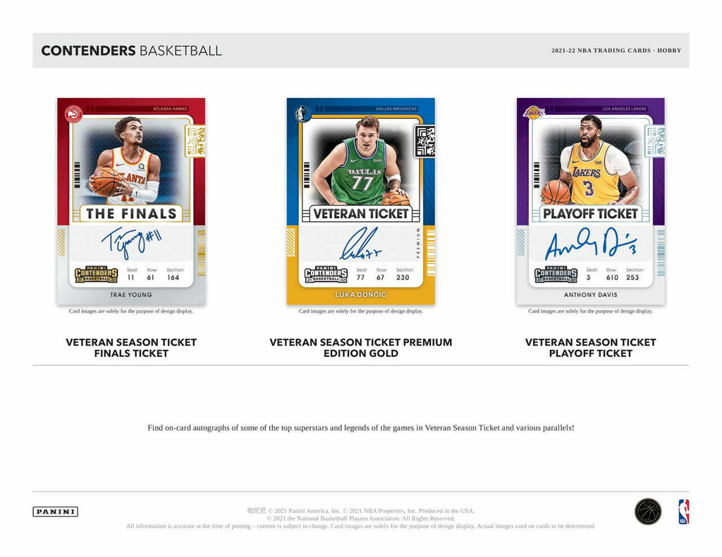 2021-22 Panini Contenders NBA Hobby Box